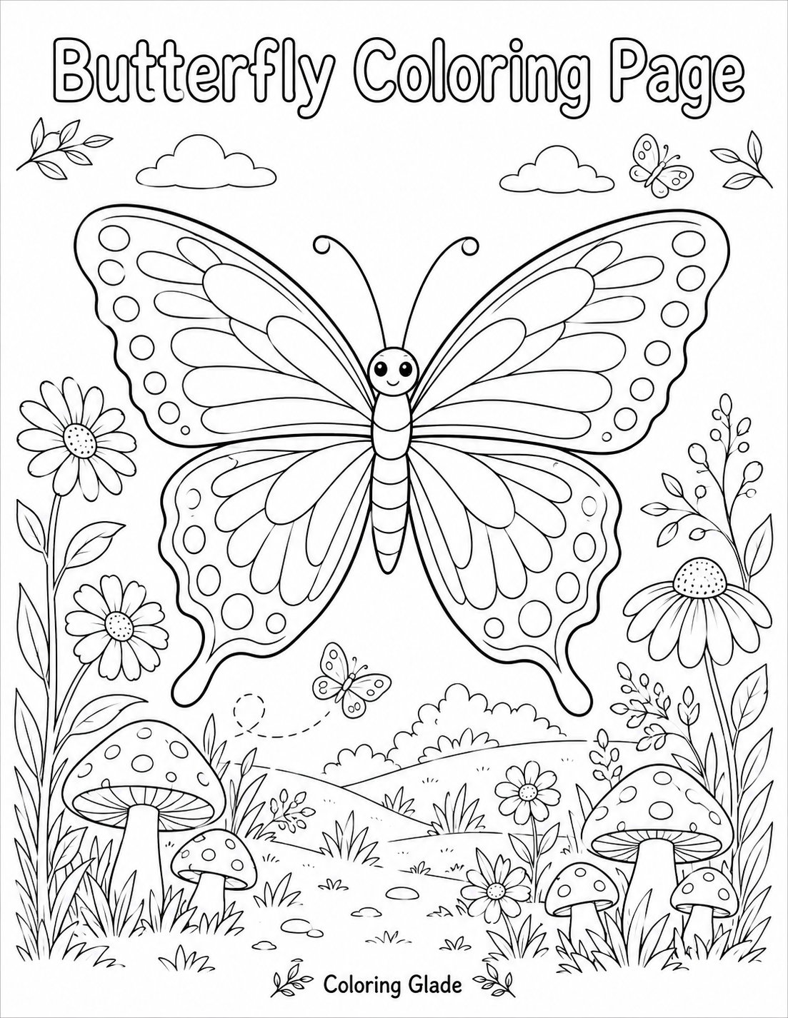 Butterfly Coloring Page