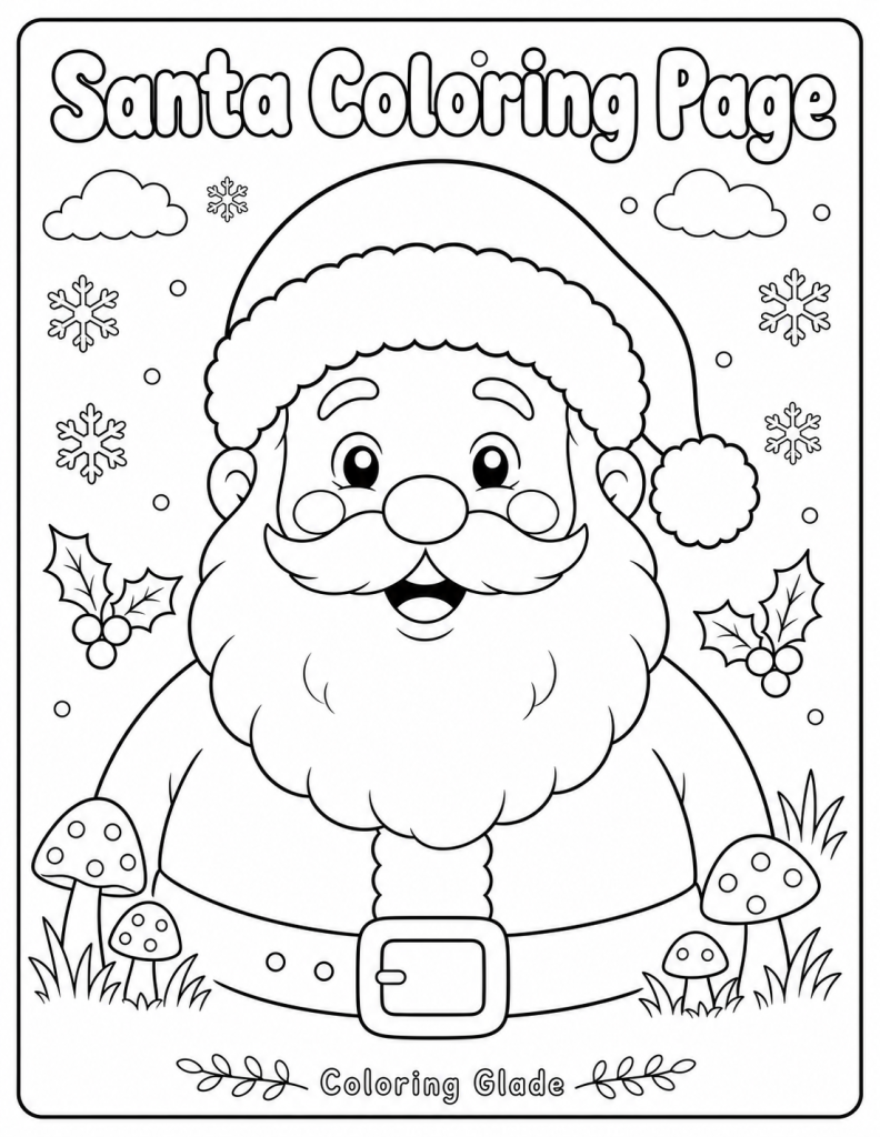 Free Printable Santa Claus Coloring Page