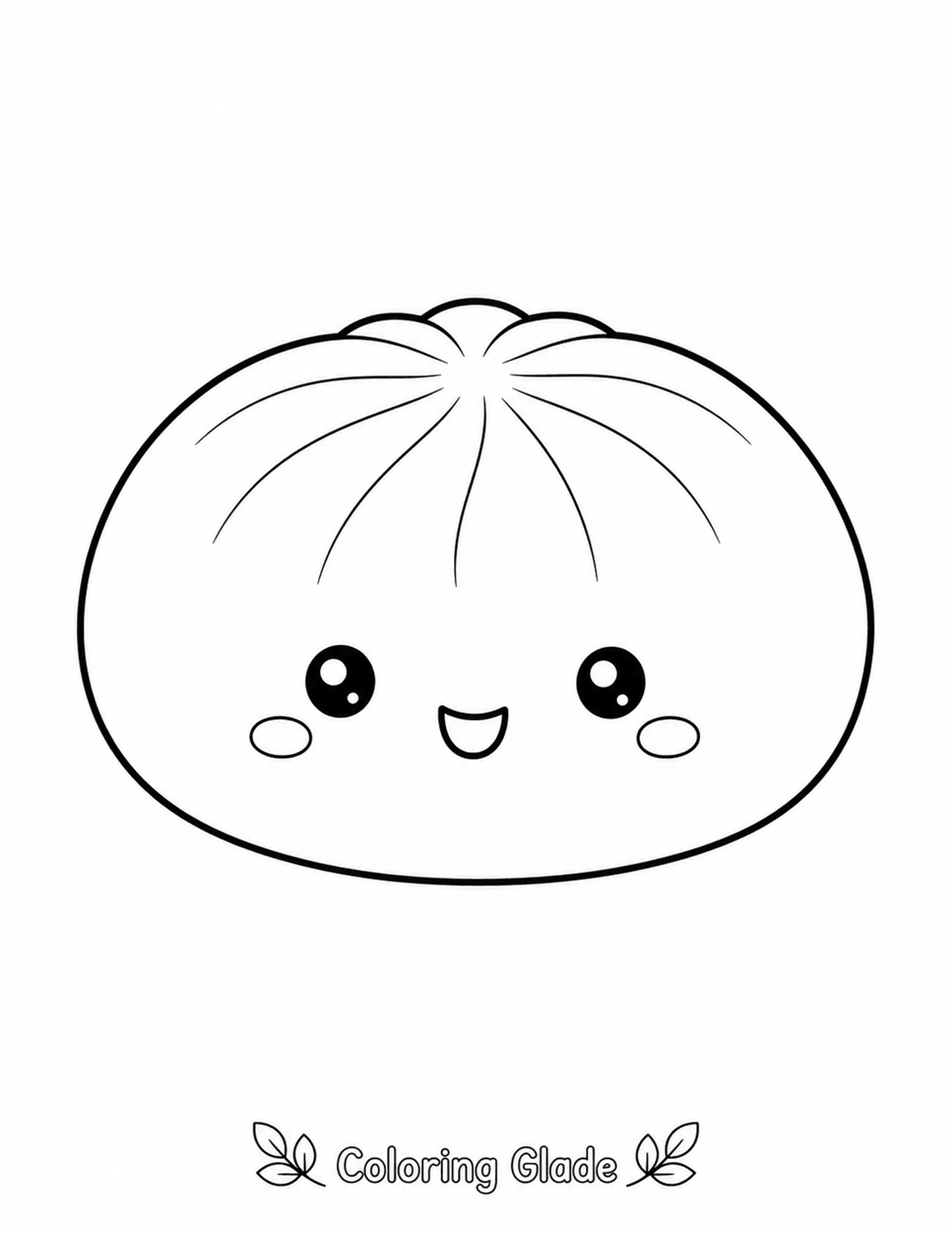 Squishy Dumpling coloring page
