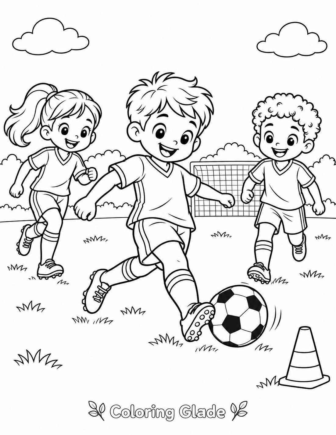 Team Sport Coloring Page