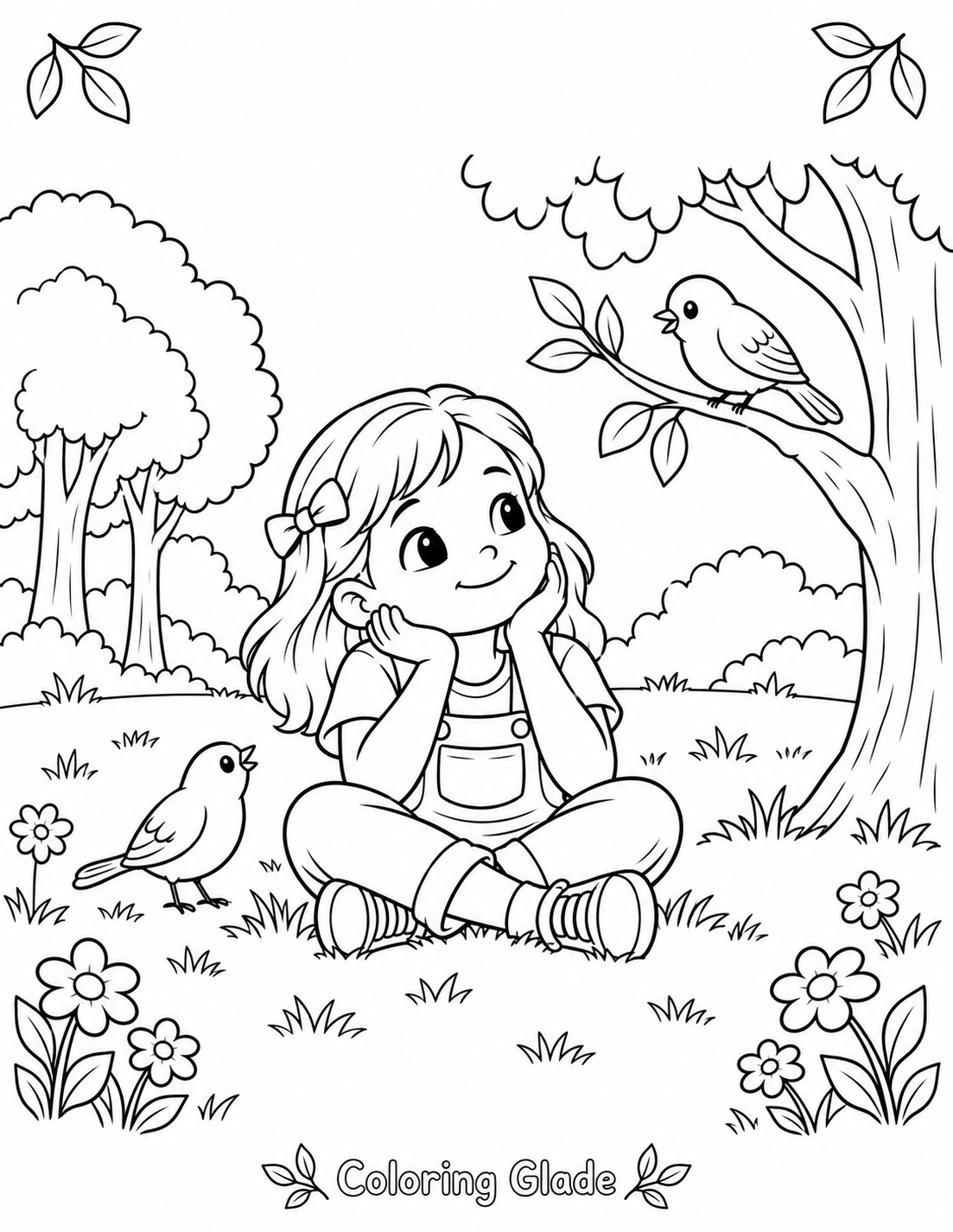 Time in Nature Coloring Page